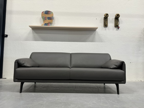 Image 1 of Leolux Bora Balanza 3-Sitzer Sofa Grau Leder