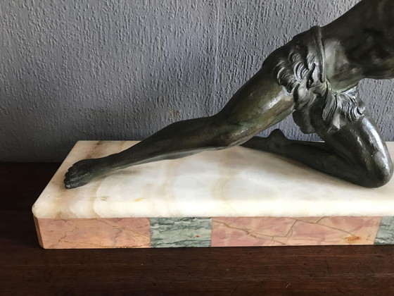 Image 1 of Art Deco-Skulptur von Jean De Roncourt