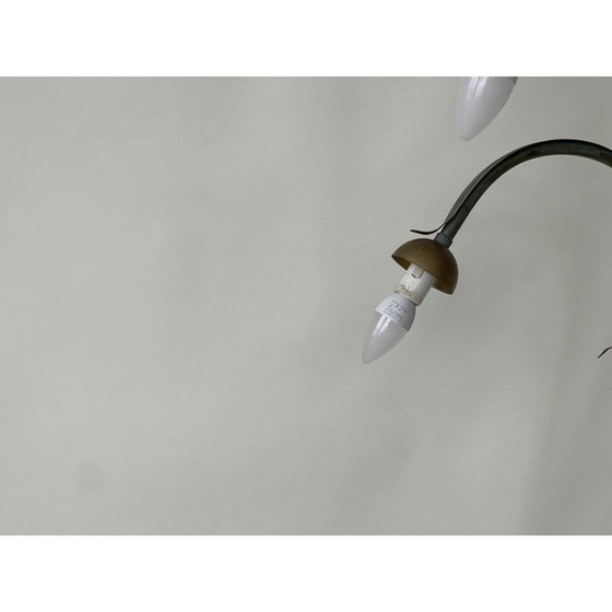 Image 1 of Vintage Stehlampe aus Metall in Form einer Lilie, Frankreich