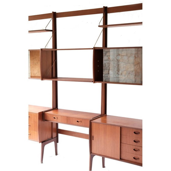 Image 1 of Vintage Teakholz-Wandschrank von Torbjorn Afdal für Bruksbo Tyristrand, Norwegen 1960er Jahre