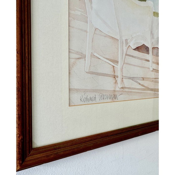 Image 1 of Ein Paar Vintage-Garten-Wintergarten-Drucke von Richard Akerman