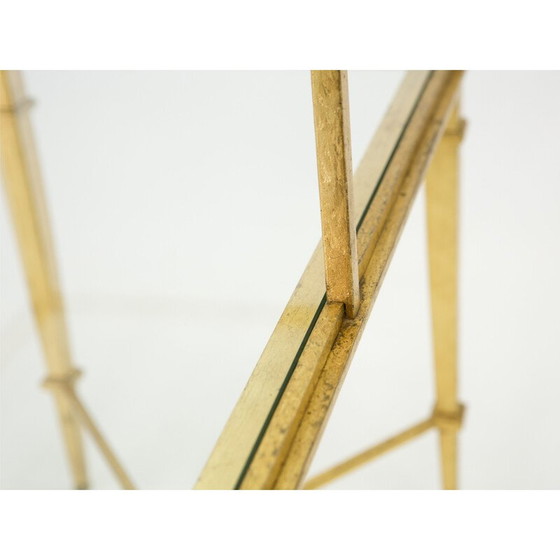 Image 1 of Vintage-Sofa aus vergoldetem Schmiedeeisen von Robert und Roger Thibier, 1960