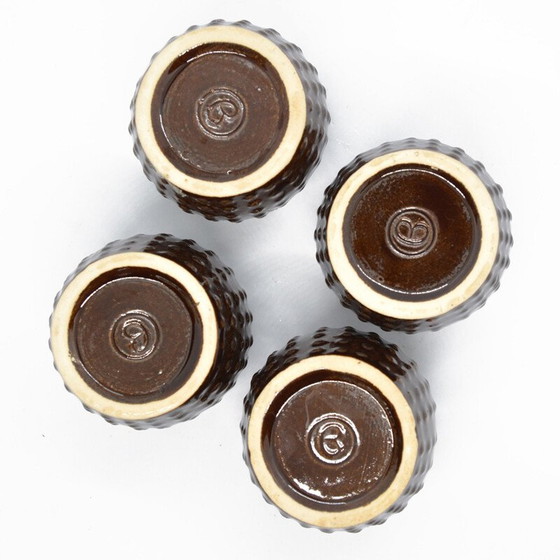 Image 1 of Vintage-Keramikkaraffe und Gläser von Bronisław Wolanin, Polen 1960