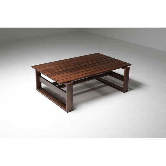 Image 1 of Lattenrostbank aus Wenge, Niederlande 1960