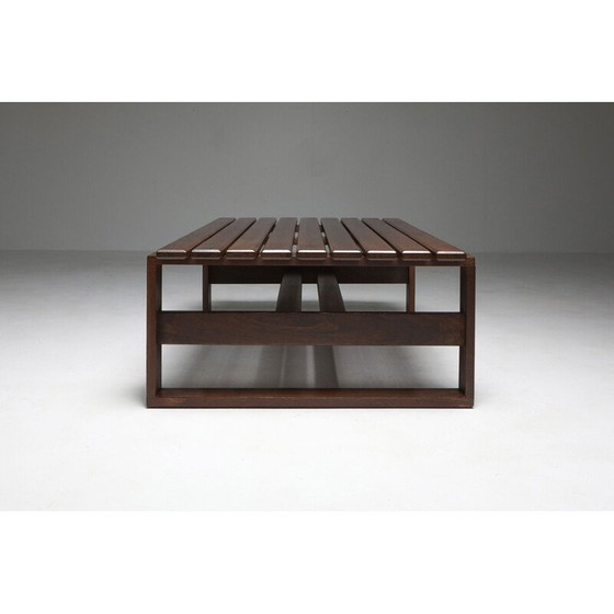 Image 1 of Lattenrostbank aus Wenge, Niederlande 1960