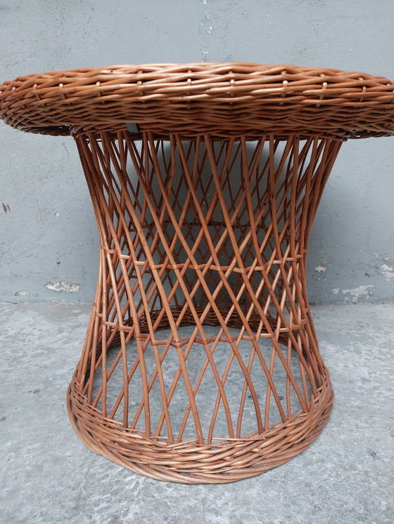 Image 1 of Rattan-Couchtisch aus der Mitte des Jahrhunderts