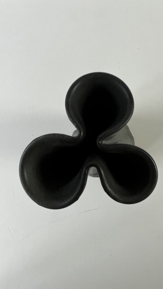 Image 1 of Organische gelappte Porzellanvase von Aage Würtz