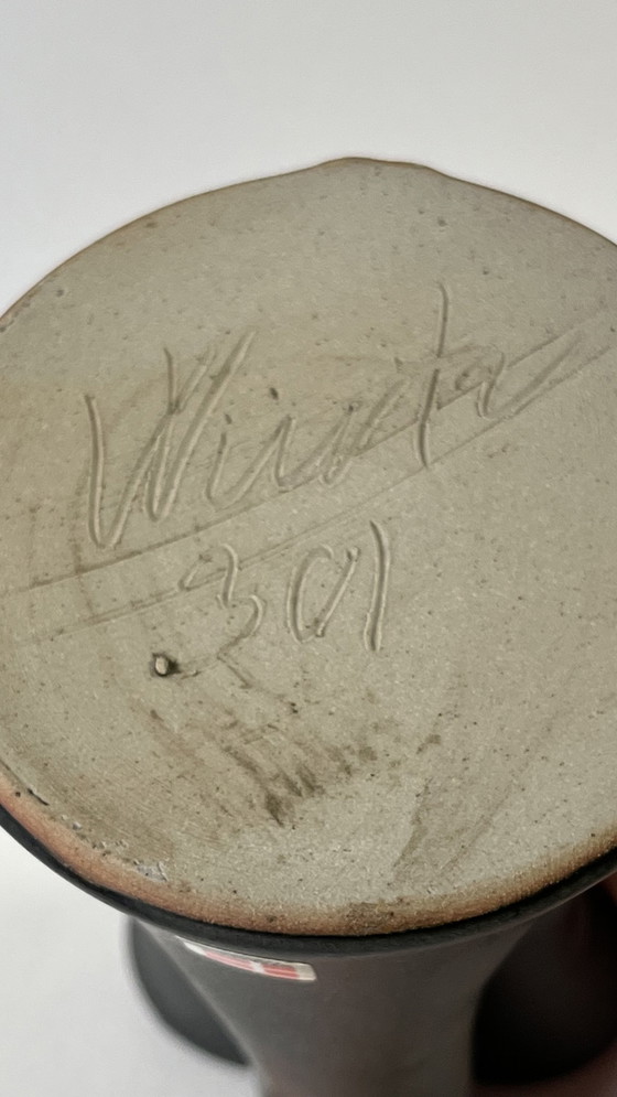 Image 1 of Organische gelappte Porzellanvase von Aage Würtz