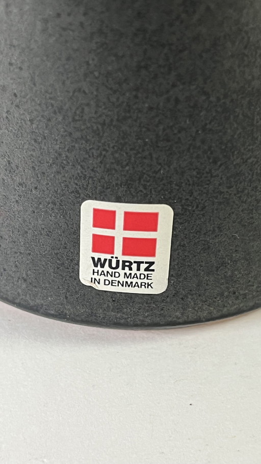 Organische gelappte Porzellanvase von Aage Würtz