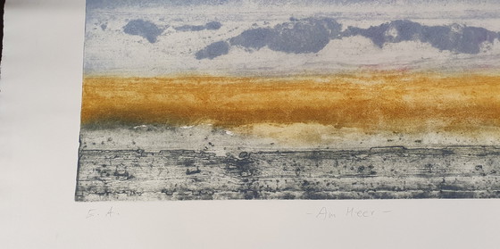 Image 1 of Radierung -Am Meer- Brigitte Orth