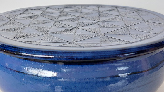 Image 1 of Keksdose Keramik Blau