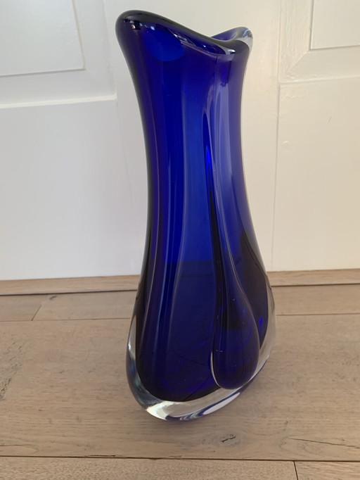 Vase aus Leerdam Glas