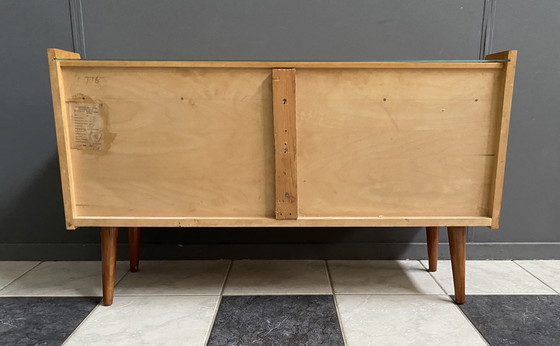 Image 1 of Niedriges Sideboard 1960S Weiß Schubladen 1 Tür