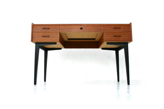Image 1 of Georg Satink for WK Möbel, Mid Century Teak Writing Desk / Schreibtisch, Germany 1960s