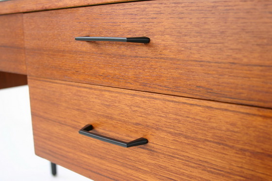 Image 1 of Georg Satink for WK Möbel, Mid Century Teak Writing Desk / Schreibtisch, Germany 1960s