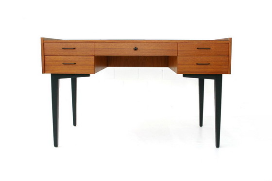 Image 1 of Georg Satink for WK Möbel, Mid Century Teak Writing Desk / Schreibtisch, Germany 1960s