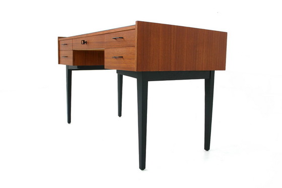 Image 1 of Georg Satink for WK Möbel, Mid Century Teak Writing Desk / Schreibtisch, Germany 1960s