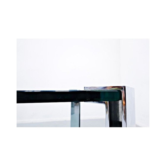 Image 1 of Vintage Tisch aus Stahl und Glas 1960er Jahre
