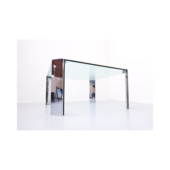 Image 1 of Vintage Tisch aus Stahl und Glas 1960er Jahre