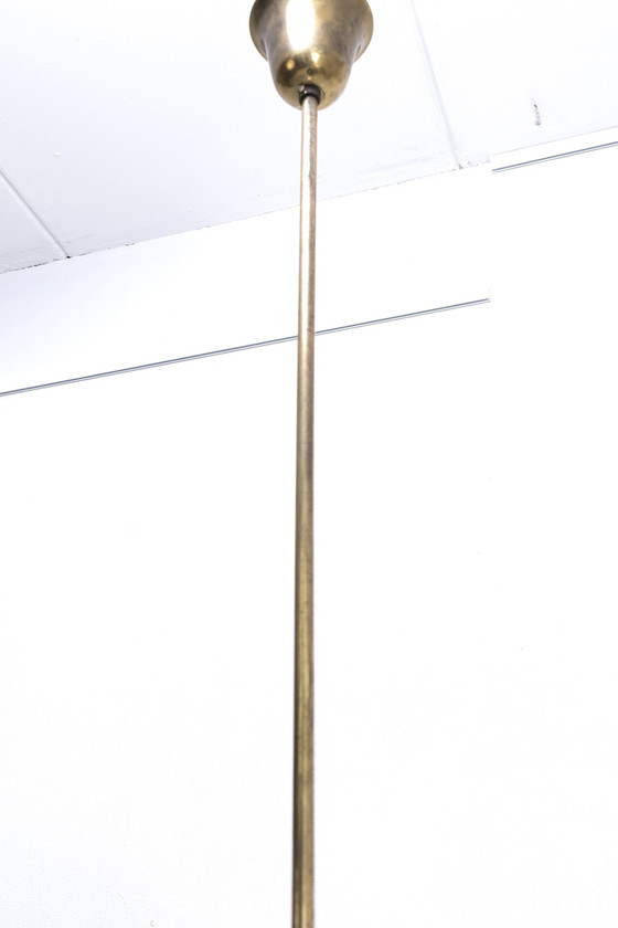 Image 1 of Italienische Messing-Hängelampe aus den fünfziger Jahren