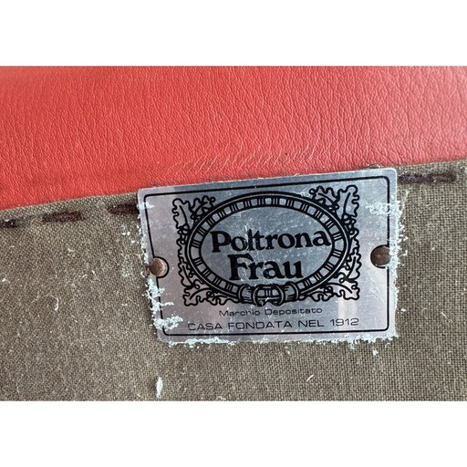 Vintage-Hocker von Poltrona Frau für Tito Agnoli, 1970er Jahre