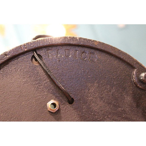 Image 1 of Vintage Stehleuchte aus verchromtem Metall und Gusseisen für Radice, Italien 1970