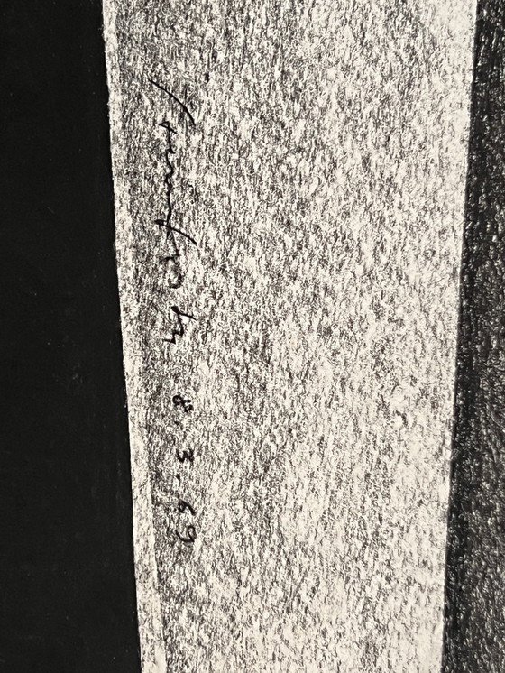 Image 1 of Peter Steinforth Geometrische Abstraktion, Tusche, Deutschland 1969, Berlin