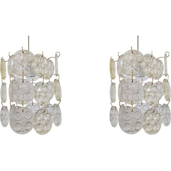 Image 1 of Paar Vintage-Kronleuchter oder -Anhänger 1960er Jahre