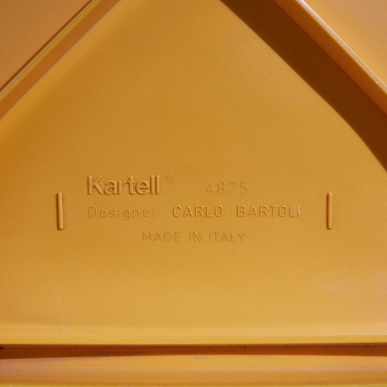 Image 1 of Kunststoffstühle Modell 4875 von Carlo Bartoli für Kartell, Italien 1970