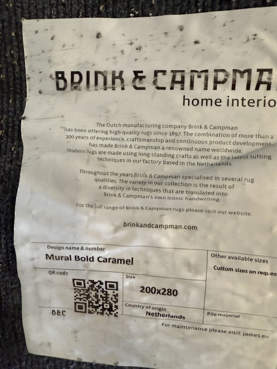 Image 1 of Teppich Brink & Campman Mural Bold Caramel 200 x 280 cm