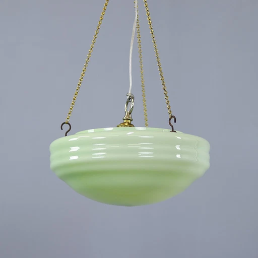 Grüne Art Deco Skala Lampe