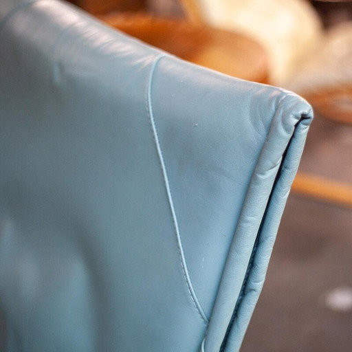 Vintage Flyer Sessel aus Metall und Leder von Pierre Mazairac und Karel Boonzaaijer für Young International, 1980