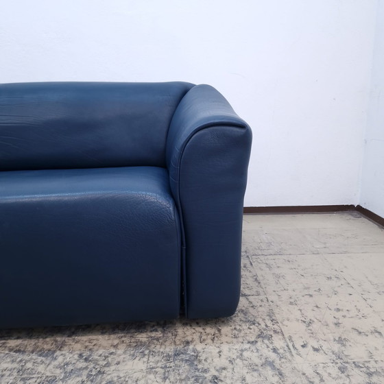 Image 1 of De Sede ds 47 Garnitur Blau Neckleder Designersofa Designersessel Ledersofa