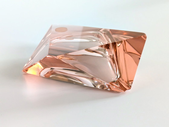 Image 1 of Schale aus rosa Muranoglas | Flavio Poli, Italien | Mitte des Jahrhunderts