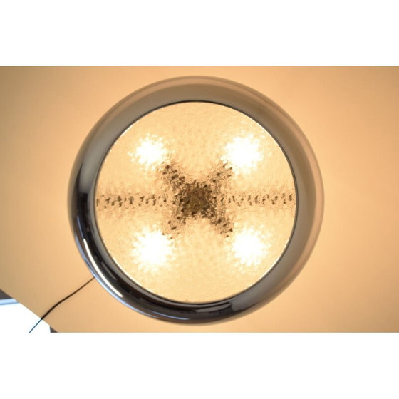 Image 1 of Ufo-Aufhängung aus Chrom und Glas von Josef Hurka, Tschechoslowakei 1940