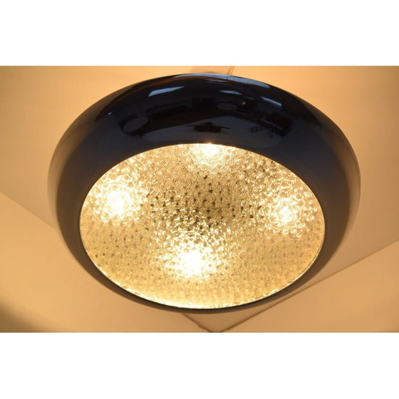 Image 1 of Ufo-Aufhängung aus Chrom und Glas von Josef Hurka, Tschechoslowakei 1940