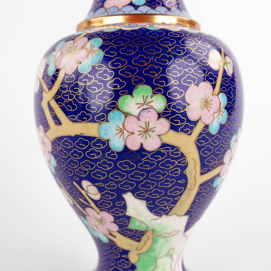 Image 1 of 2x Vasen aus Cloisonné-Bronze