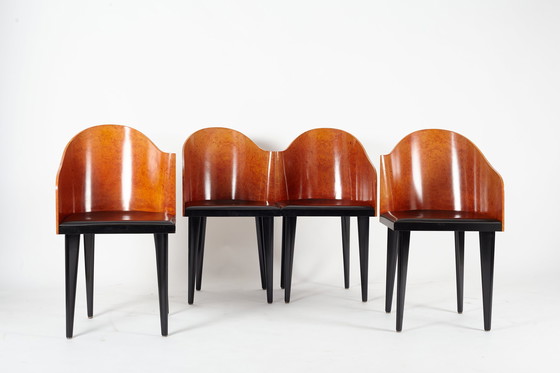Image 1 of 4 X Saporiti 'Toscana' Stühle von Piero Sartogo