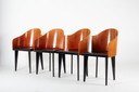 4 X Saporiti 'Toscana' Stühle von Piero Sartogo