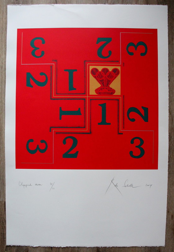 Image 1 of Rob Scholte - Olympisches Feuer - Siebdruck