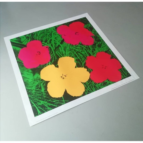 Image 1 of Siebdruck "Blumen" von Andy Warhol bei Nouvelles Images Editeurs, Frankreich 1970