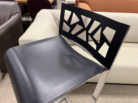 Image 1 of 2 Jori Epsom Barhocker Hocker Leder schwarz