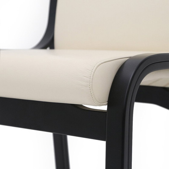 Image 1 of Satz von 10 Stühlen aus Bugholz und Sperrholz "Cavour" von Vittorio Gregotti für Poltrona Frau, 1970