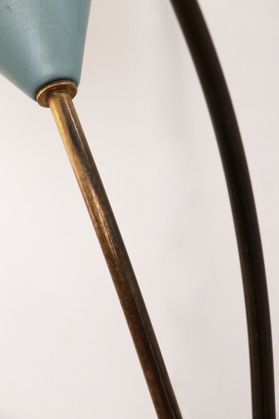 Image 1 of Vintage Wandlampe mit 3 Lichtern - Messing Metall,1960 Dänemark