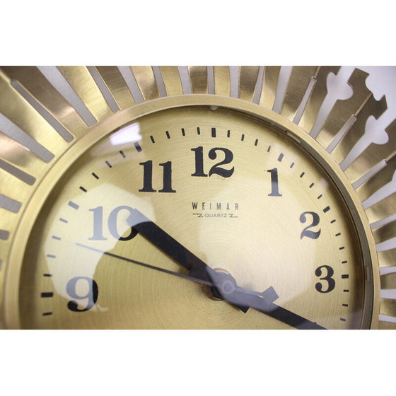 Image 1 of Vintage Wanduhr in Sonnenform, Deutschland 1980