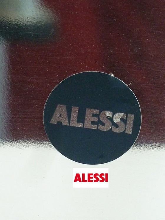 Image 1 of 1X Alessi Ng 5100 Runder Bodenteller | Edelstahl und Gold | Ettore Sottsas