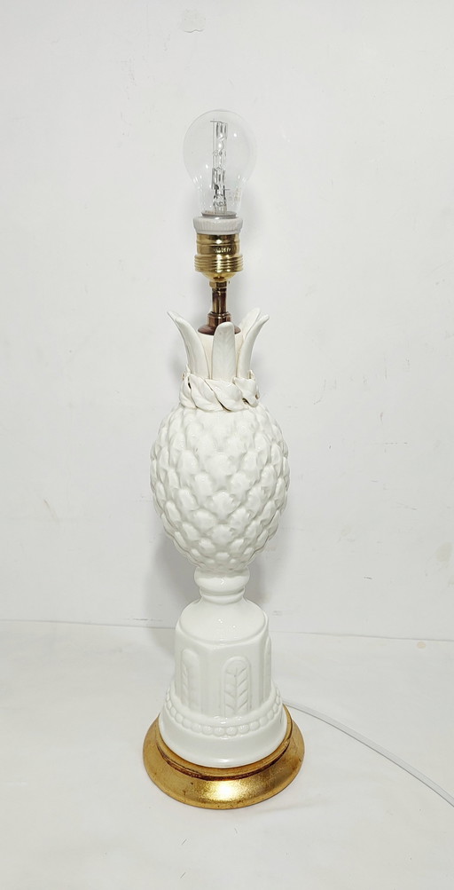 Keramische Tischlampe aus Manises. Spanien, 1960er Jahre.