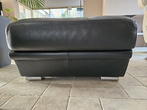 De Sede - 116 Sofa, Elementgruppe mit Hocker in Leder Nachtblau