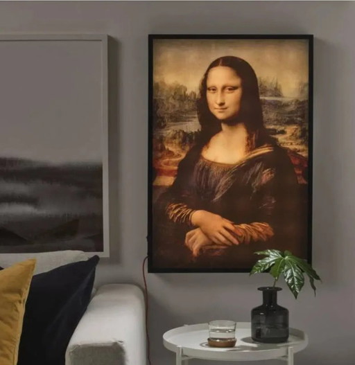 Mona Lisa IKEA x Virgil Abloh hintergrundbeleuchtet