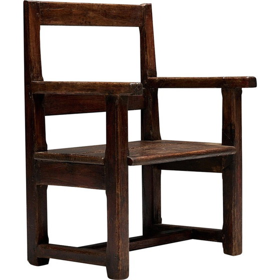 Image 1 of Vintage Naive Volkskunst Bank, Frankreich